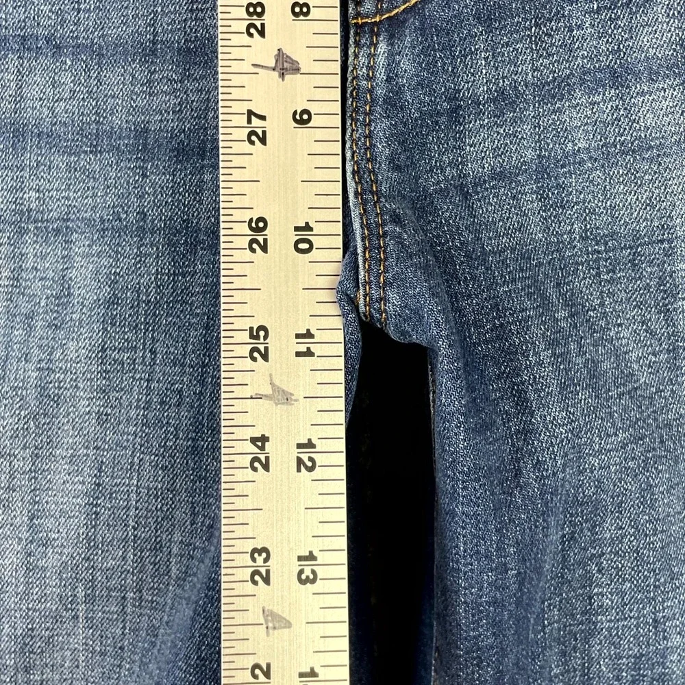 Talbots Barely Bootcut Jeans Womens 10 Stretch Denim 5 Pocket Zip Fly Academia